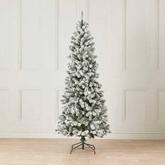 The Winter Workshop Balsam Fir Snowy Slim Green Christmas Tree 180cm