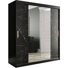 Trademax Marmuria Black Garderob 180x200cm
