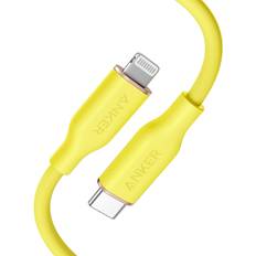 Iphone 13 charging cable Anker USB-C to Lightning Cable, 641 Cable Daffodil Yellow, 3ft, MFi Certified, Powerline III Flow Fast Charging Cable for iPhone 13 13 Pro