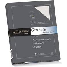 Papiers de Soie et Crêpe Southworth Granite Specialty Paper 8 1/2 x 11 24 Lb 75% Recycled Gray Pack Of 100 Sheets