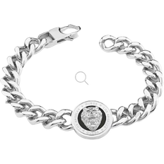 Guess Herren Armbänder Guess Lion King Bracelet - Silver/Black