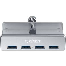 Clip-type Aluminum Alloy 4 Port Hub