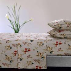 Tribeca Living Blommig 170-GSM Underlakan Grön