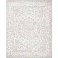 Safavieh Trace Collection Natural, White 96x120"