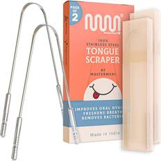 Tongue Scraper with Travel Case 2-pack