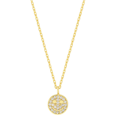 Smiley Necklace - Gold/Transparent