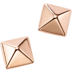 Bloomingdale's Pyramid Post Earrings - Rose Gold