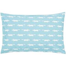 Scion Mr Fox Teal 180 Thread Count Pillow Case Blue, Turquoise