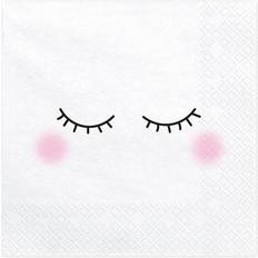 PartyDeco Paper Napkins Face 20-pack