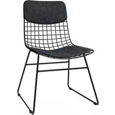 Algodón Cojines de silla HKliving Wire Comfort Kit Cojín de silla Negro