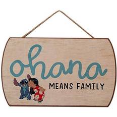 Open Road Brands Ohana Means Family Wall Decor 24.1x14.6cm