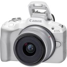 Canon r50 camera Canon EOS R50 + RF-S 18-45mm F4.5-6.3 IS STM White