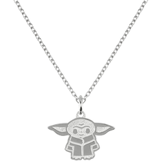 Children Necklaces Disney Baby Yoda Necklace - Silver