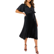 In The Style Jac Jossa Pleated Wrap Midi Dress