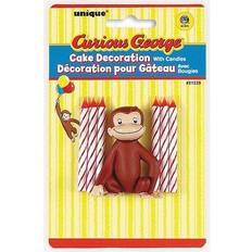 Unique Cake Candles Curious George