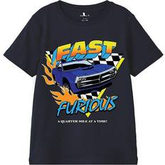 Biler T-shirts Børnetøj Name It Fast & Furious T-shirt - Dark Sapphire (13215744)