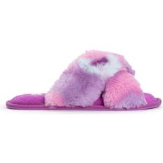 Faux Fur - Women Slippers Muk Luks Perley - Purple Tie Dye