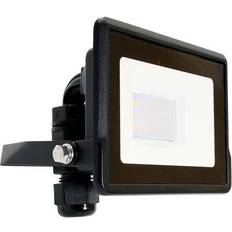 Torcie V-TAC Vt-118 Faro Led 10w Chip Samsung Smd 6500k Slim Alluminio Nero Box Derivazione Ip65