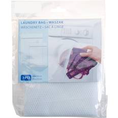 Metal Cestos de ropa Bolsa De Lavado Blanco Nailon 2 Piezas