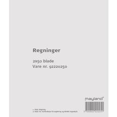 Regningsblok Mayland 2x50bl 126x148mm 92 2202