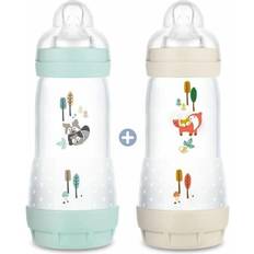 Mam Biberons et Vaisselle pour Bébé Mam Lot 2 Baby Bottle Easy Start Anti-colic Nature 320 ml Aqua