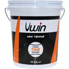 Uwin tennis balls Stage 2 junior rubber/felt orange 72 pieces
