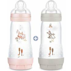 Mam Biberons et Vaisselle pour Bébé Mam Lot 2 Baby Bottle Easy Start Anti-colic Nature 320 ml Blush