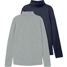 Elastan T-Shirts Name It Viggo Rollneck Sweater - Navy/Graumeliert