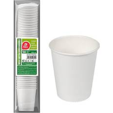 Blanco Pajitas BEST PRODUCTS Set De Vasos Green Cartón 50 Unidades