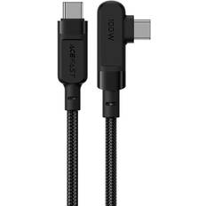 Angeled Cable PD USB-C 2M 100W-Svart