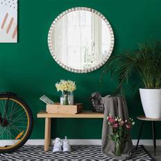 Green Decore Decore Array Antique Plated Wall Mirror