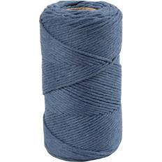 Creativ Company Baumwollgarn Macramé Kordel Blau 2 mm 198 m