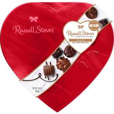 Russell Stover Assorted Chocolates Red Foil Heart 10oz