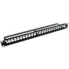 Microconnect patch panel MicroConnect PP-004BLANK patchpanel 1U svart, 1U