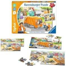 Ravensburger tiptoi Puzzle: Müllabfuhr 2x12pcs (DE) Beställningsvara, 6-7 vardagar leveranstid