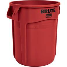 Red trash can Rubbermaid FG261000RED 10 gal. Plastic Round Trash Can, Red