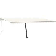 vidaXL fritstående markise 600x300 manuel betjening cremefarvet