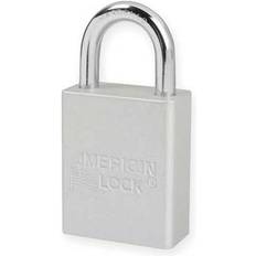 Security Lock No. A1105CLR Solid Aluminum Padlock Clear Pkg