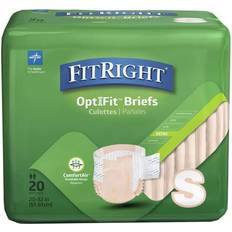 Adult Incontinence Protection Medline Medline OptiFit Extra Briefs with Tabs Adult Incontinence Brief Moderate Absorbency Small Count