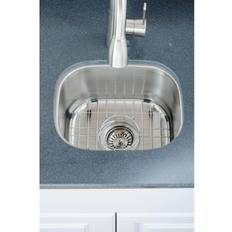 Silver Kitchen Sinks Wells The Craftsmen Series Undermount 15 Steel Single Bowl Kitchen