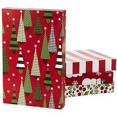 Red Storage Boxes Hällmark Christmas Gift Assortment Pack Storage Box