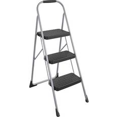 Cosco 3 step ladder Cosco 3-Step Big Step Steel Folding Stool 200lb Platinum