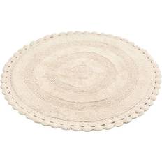 Bomull - Runda Badrumsmattor Classic Textiles Rimini Bathroom Rug Beige 70cm