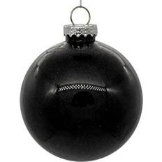 Black Christmas Tree Ornaments Vickerman 670651 3" Glitter Christmas Tree Ornament