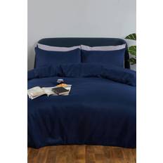 Brentfords Waffle Fleece Duvet Cover Blue