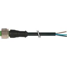 Murrelektronik Kabler Murrelektronik M12 Hun Lige4x0.34 Bk 10m