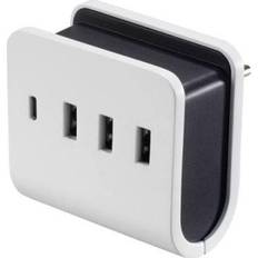 Voltcraft Oplader Batterier & Opladere Voltcraft VC-11374055 USB-laturi Home Lähtövirta (max) 4,8 A 4 x USB, USB-C-liitäntä