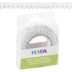HEYDA Spitzentape 100% Baumwolle Weiß 2 m