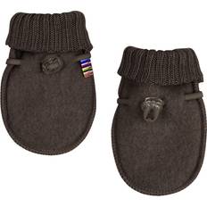 Joha Wool Fleece Mittens - Dark Brown