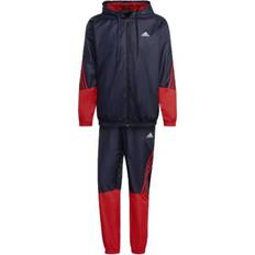 Träningsoverall herr adidas blå adidas Sportswear Hooded Tracksuit Mens